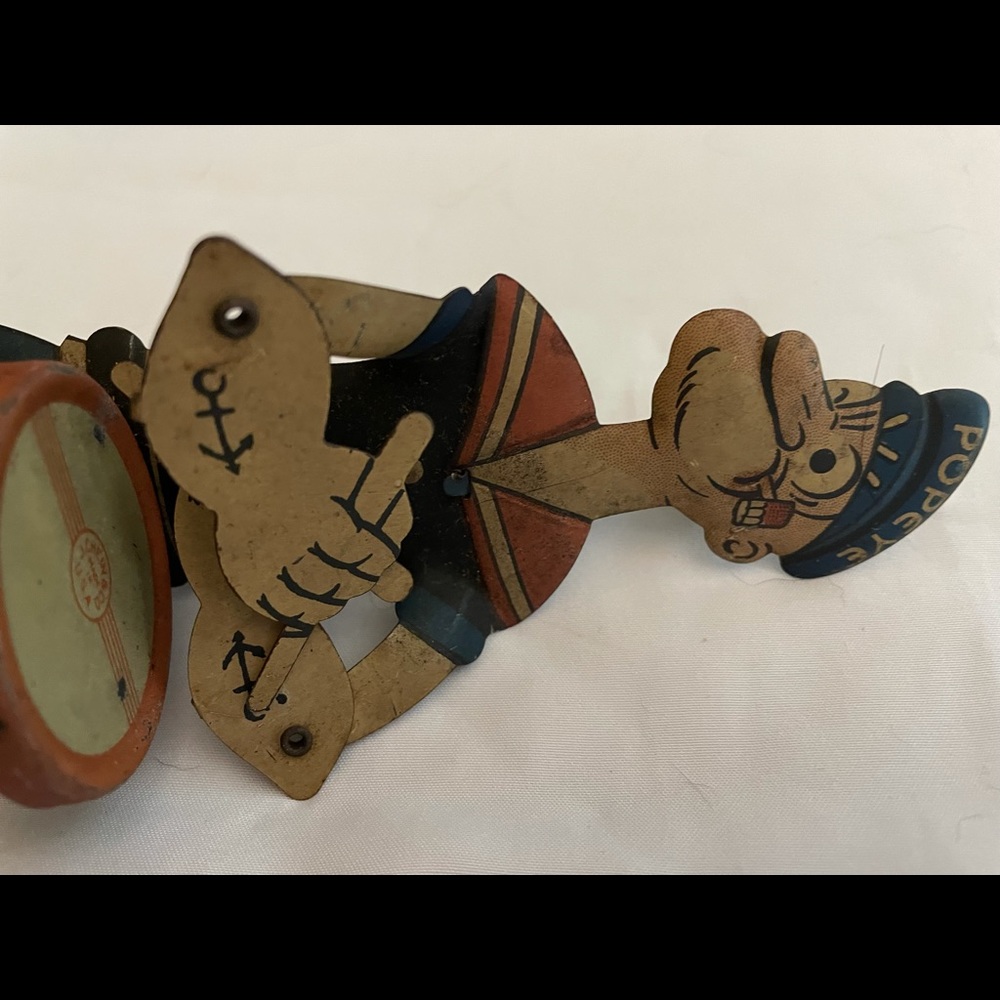 Antique JChein Popeye Tin Toy Made in USA